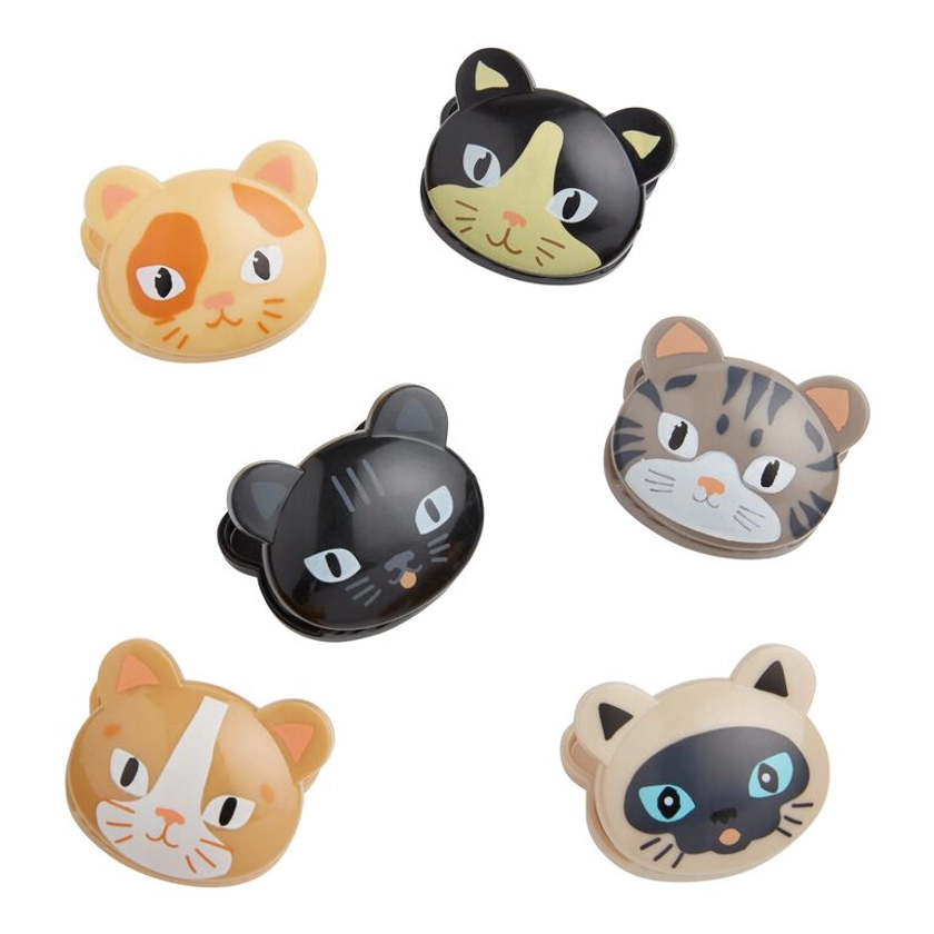 Kikkerland Cat Bag Clips 6 Pack