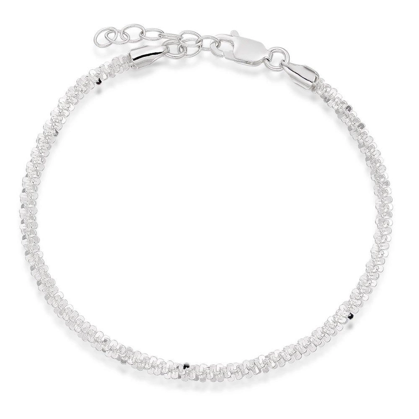 Beaverbrooks Silver Sparkle Bracelet