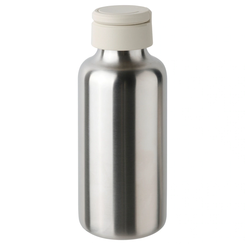 ENKELSPÅRIG Water bottle - stainless steel/beige 0.5 l (17 oz)