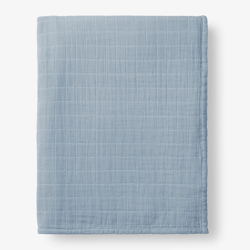 Cotton Lightweight Bed Blanket - Ice, Queen