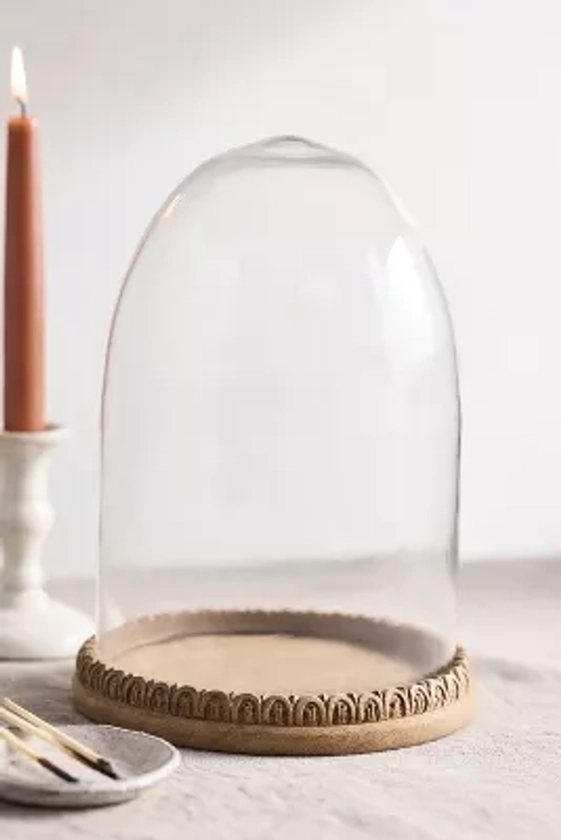 Carved Wood Cloche