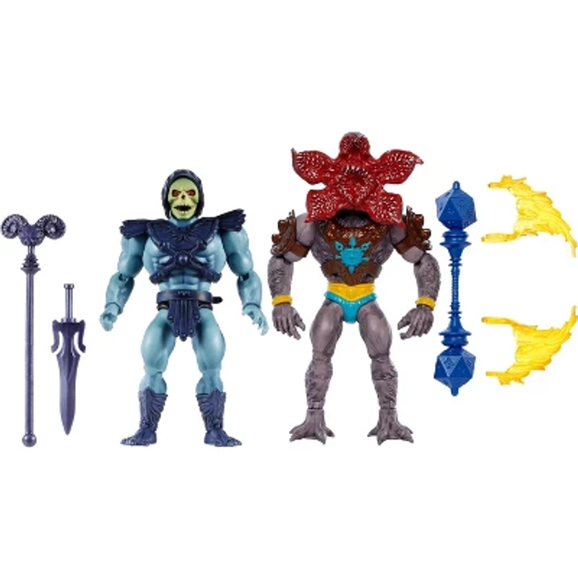 Masters of the Universe X Stranger Things Skeletor and Demogorgon Action Figure Set - 2pk