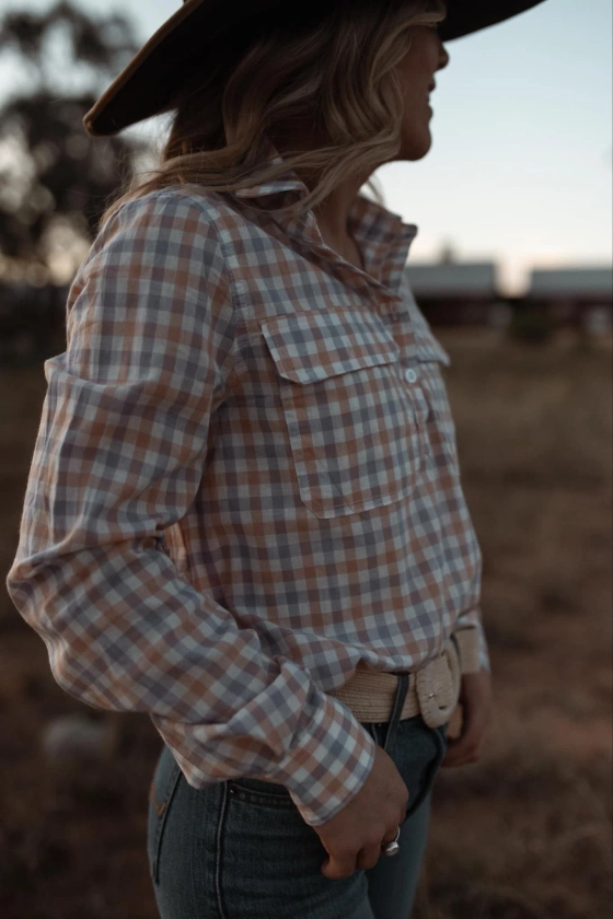 Work Shirt - Purple Check