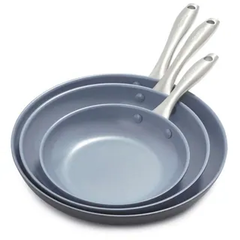 GreenPan Lima 8", 10" & 12" Fry Pan Set | Overstock.com Shopping - The Best Deals on Cookware Sets | 41659065