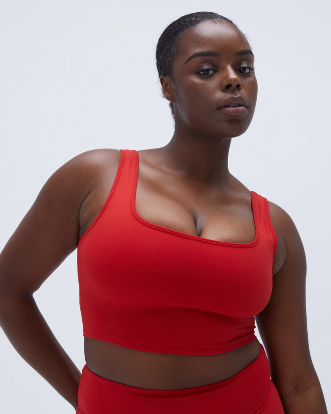 Ultimate Square Neck Bra - Classic Red