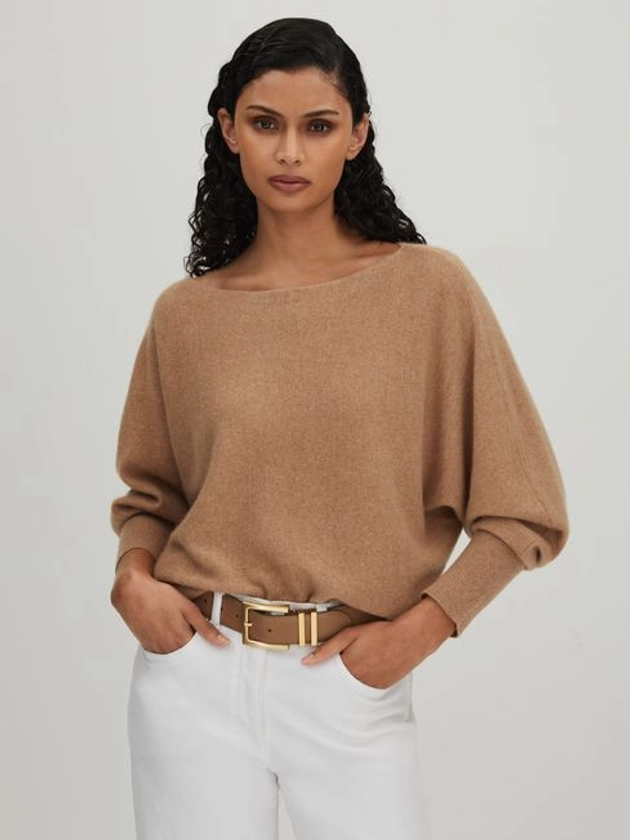 CRUSH Collection Cashmere Batwing Jumper - REISS
