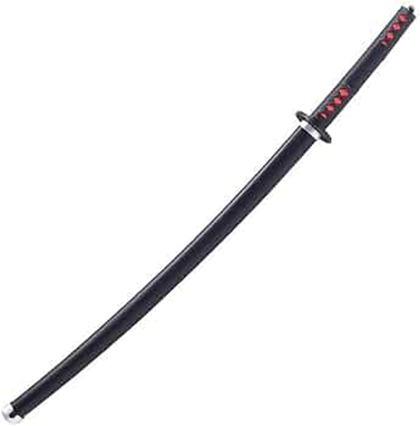 Offo Demon Slayer Anime Tanjiro Kamado Black Wooden Life Size Katana Without Stand [100cm]| Ideal Gifts and Birthday Presents for Friends : Amazon.in: Home & Kitchen