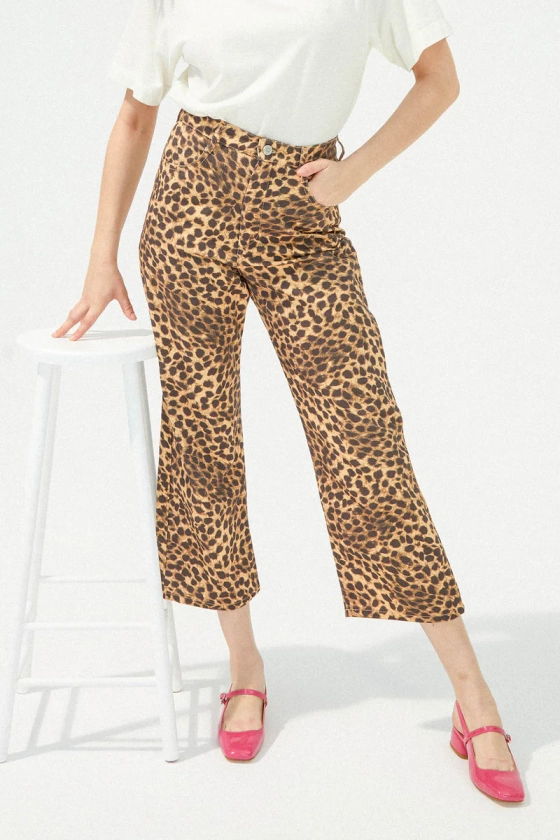 JEANS NELSON LEOPARD