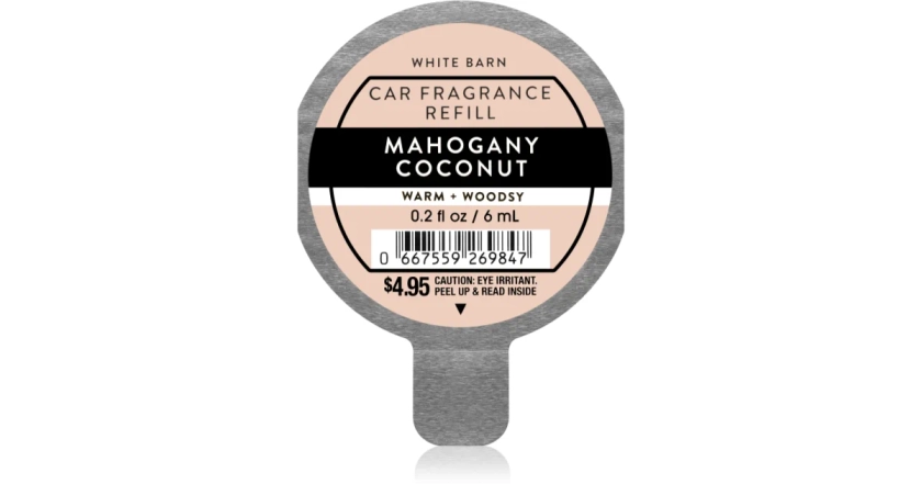 Bath & Body Works Mahogany Coconut désodorisant voiture recharge | notino.fr