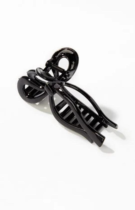 LA Hearts Black Bow Hair Claw Clip | PacSun