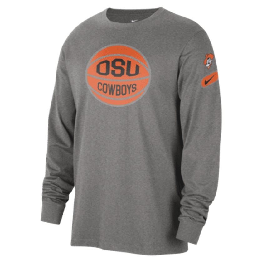 Oklahoma State Fast Break Men's Nike College Long-Sleeve T-Shirt