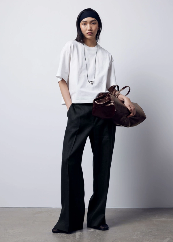 Tailored Linen Trousers - Black - & Other Stories NL