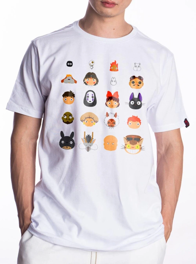 Camiseta Studio Ghibli Personagens