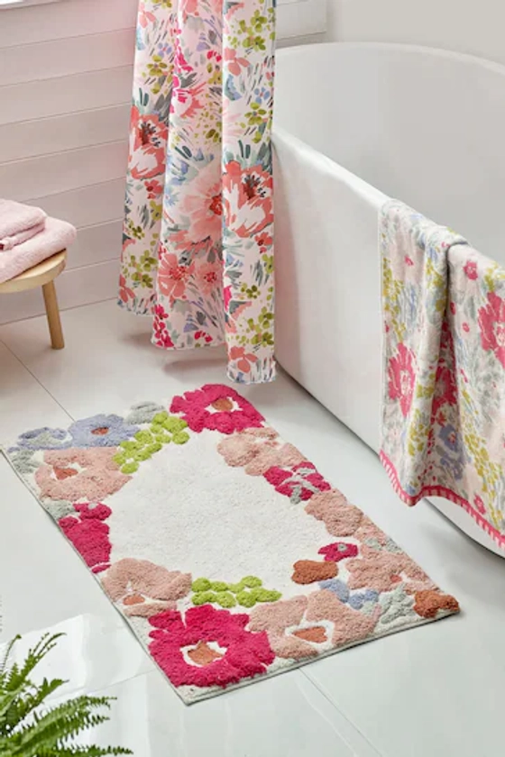 Buy Multi Multi Floral Bath Bath Mat from the Next UK online shop