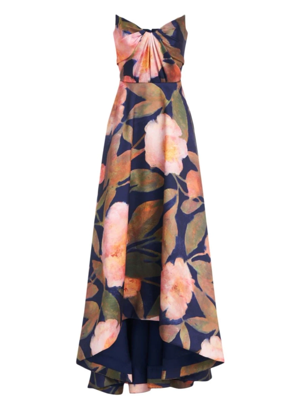 Shop Theia Emilia Strapless Mikado Gown | Saks Fifth Avenue