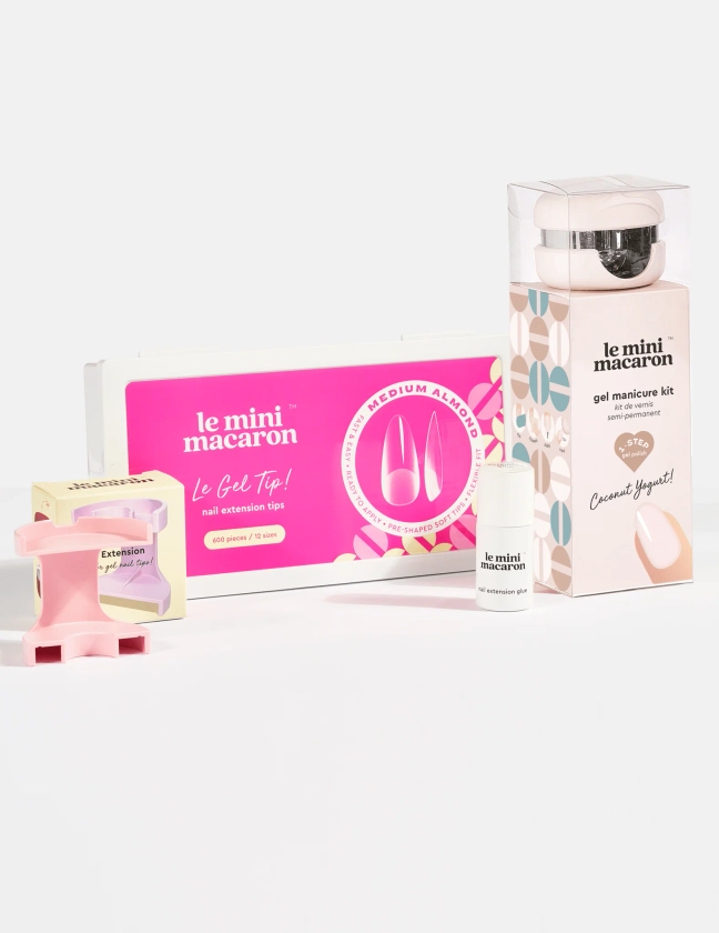 Pacchetto Coconut Yogurt Kit + Le Gel Tip + Colla + Estensione Lampada