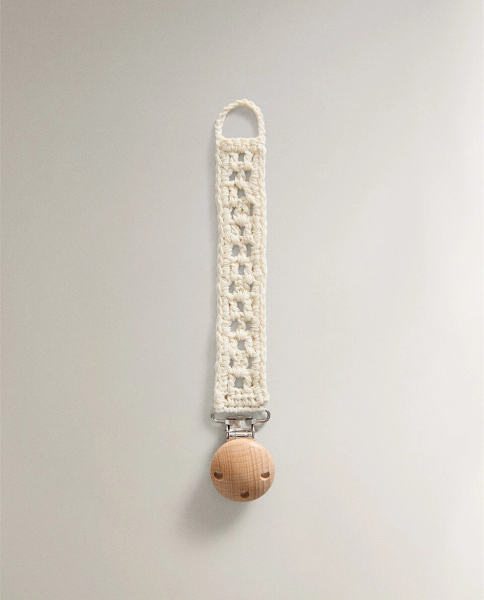 ATTACHE-SUCETTE ENFANT CLIP CROCHET