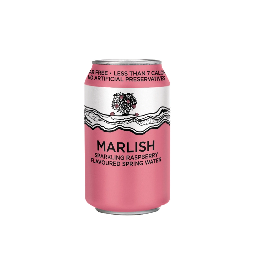 Marlish Sparkling Raspberry Flavoured Spring Water | Marlish