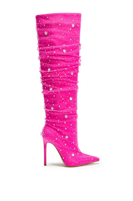 DULCIE-FUCHSIA STILETTO BOOT