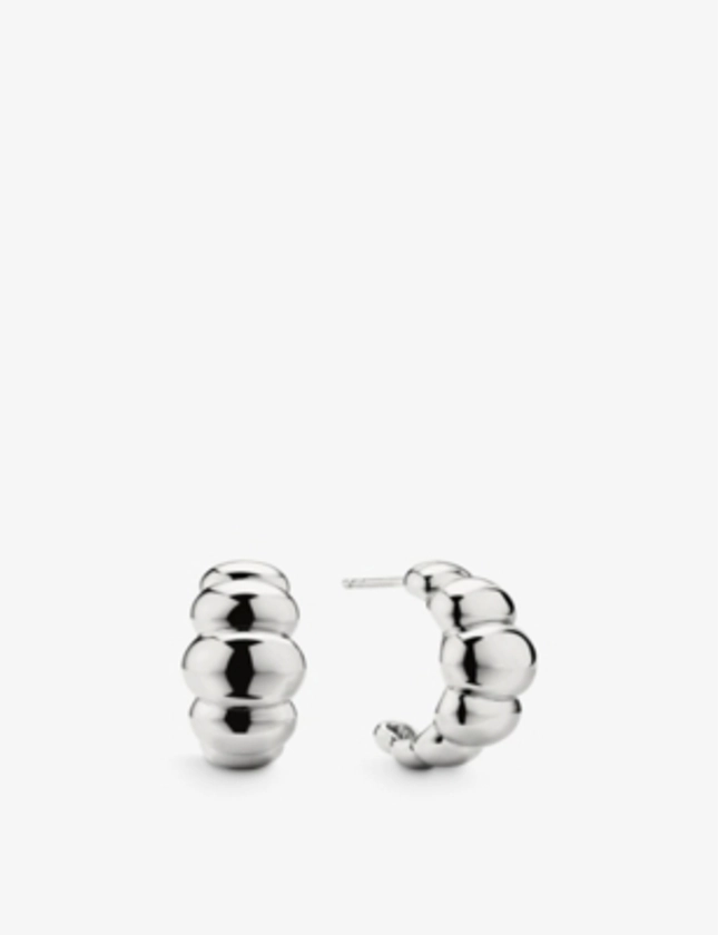 MEJURI Puffy Charlotte sterling-silver hoop earrings