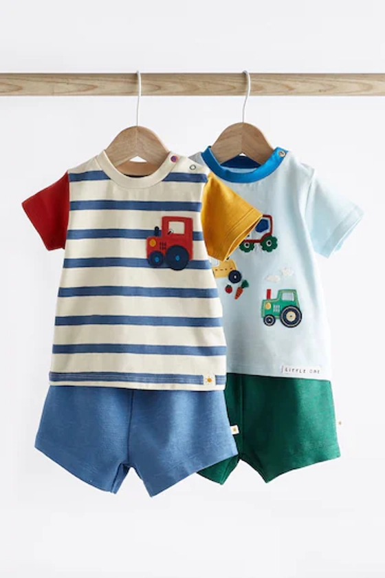 Buy Bright Baby T-Shirts And Shorts Set 2 Pack from the Next UK online shop