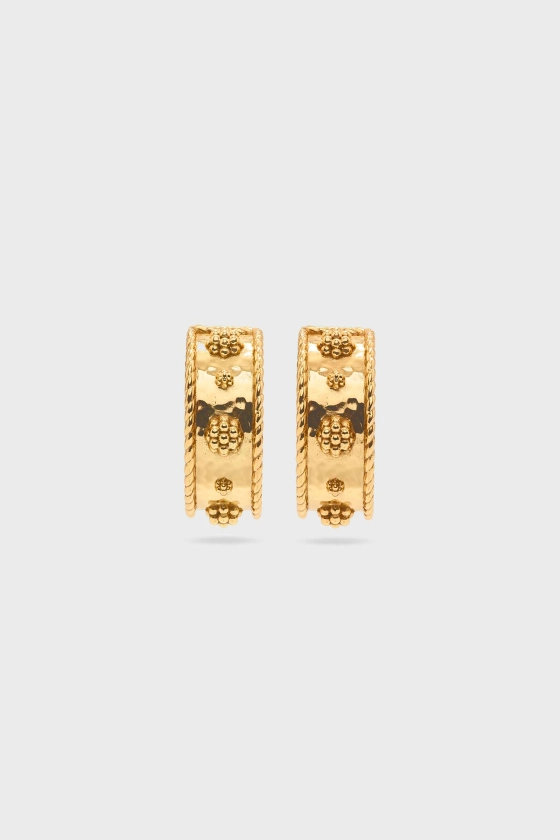 Gold Berry Classic Small Hoop Earrings | Capucine De Wulf