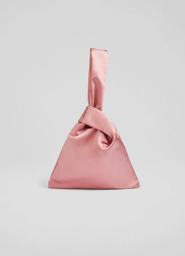 Taylor Pink Satin Handbag