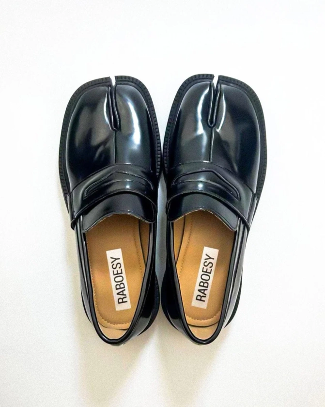 Thick Heel Tabi Loafers