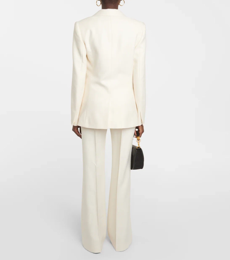 Silk and wool blazer in white - Chloe | Mytheresa