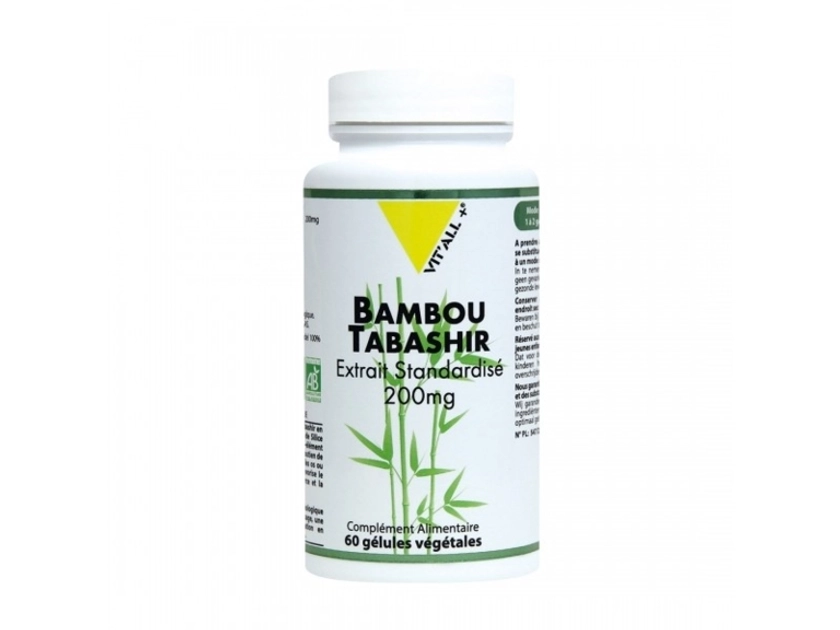 Bambou tabashir Bio - 60 gélules végétales - Vitall+