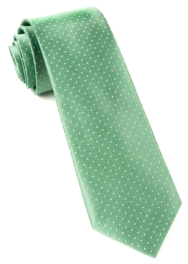Mini Dots Mint Tie | Silk Ties | Tie Bar