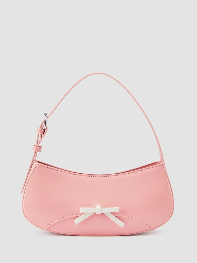 Faux Leather BOWKNOT SHOULDER BAG For Date