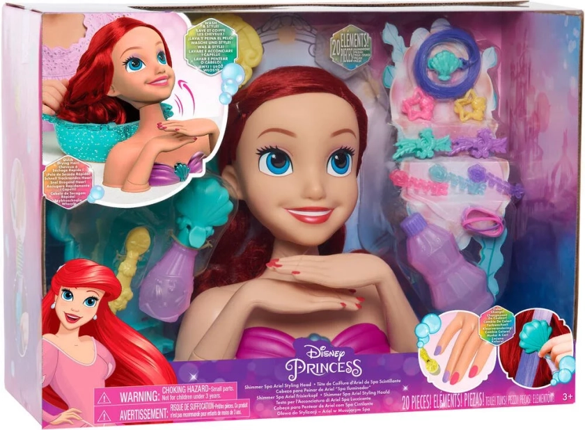 Tête À Coiffer Deluxe - Ariel Disney Princesse Avec Changement De Couleurs