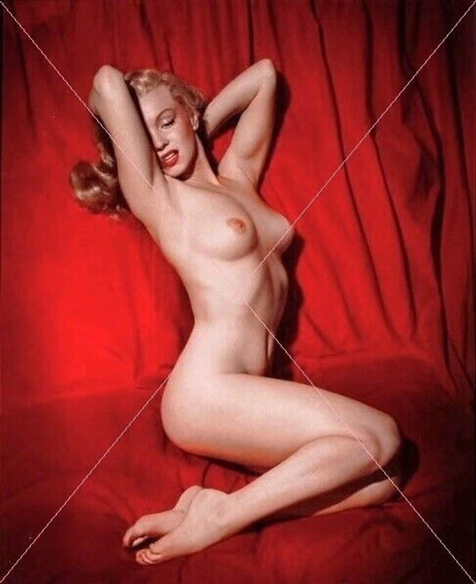 canvas art print, Marilyn Monroe , Beautiful Nude, Fine Art, Playboy