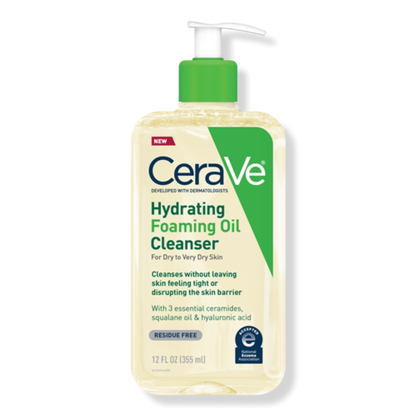 Hydrating Foaming Oil Cleanser with Hyaluronic Acid for Dry Skin