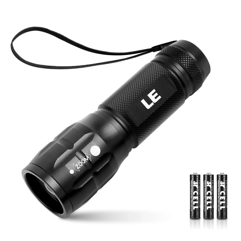 LE Tactical Flashlight with Batteries, LE1000 High Lumens,Suitable for Outdoor Hurricane Emergency