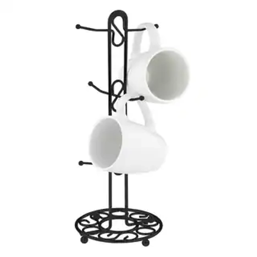 The Scroll Collection Metal Mug Tree | Overstock.com Shopping - The Best Deals on Kitchen Storage | 19191022