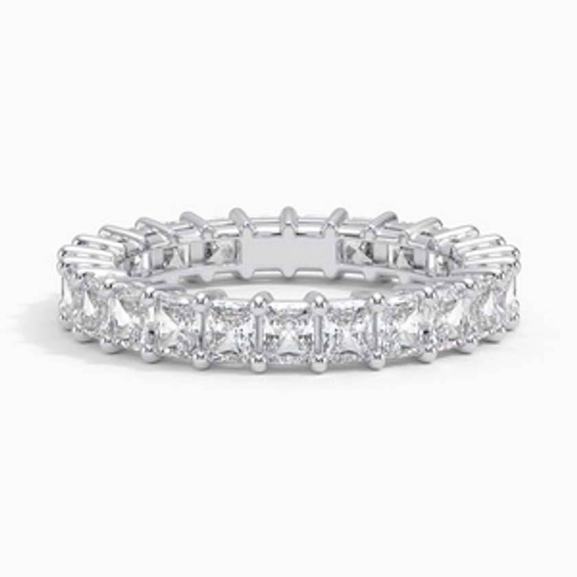 18K White Gold Radiant Eternity Diamond Ring (2 ct. tw.)