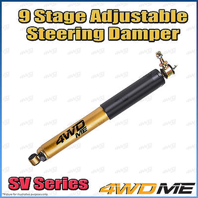 Jeep Wrangler TJ 4WD SV 9 Stage Adjustable Steering Damper Stabiliser Kit