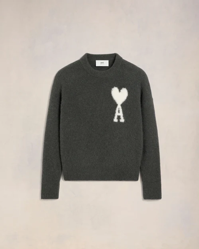 Pull Col Rond Ami de Coeur Ecru