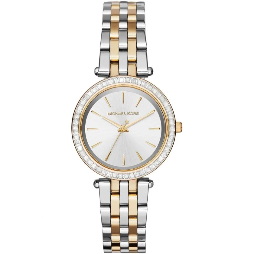 Michael Kors MK3405 Mini Darci Two Tone Silver & Gold Stainless Steel Ladies WatchDefault Title