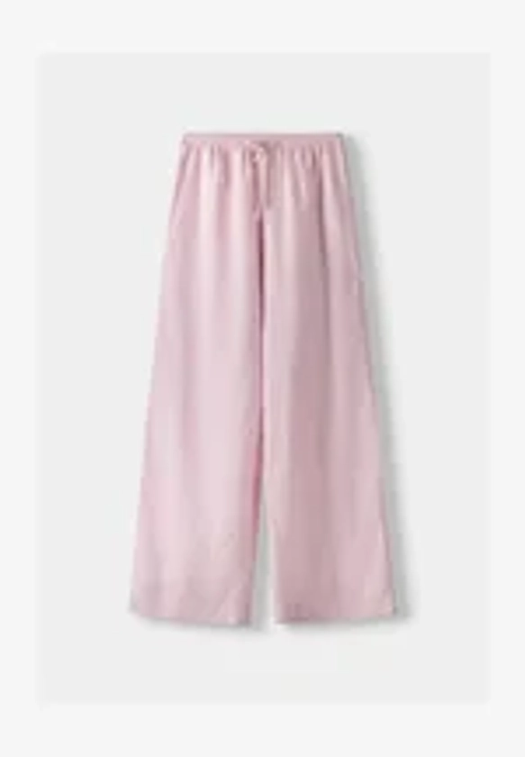 STRAIGHT-LEG WITH AN ELASTIC WAIST - Pantalon classique - light pink