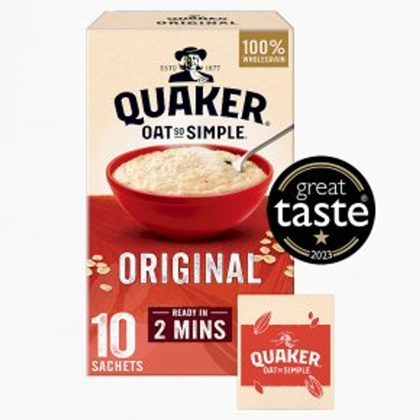 Quaker Oat So Simple Original Porridge Sachets