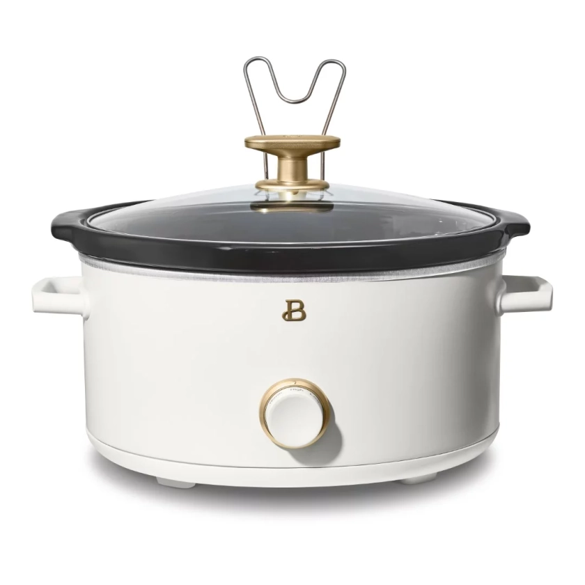 Beautiful 8QT Slow Cooker, White Icing by Drew Barrymore