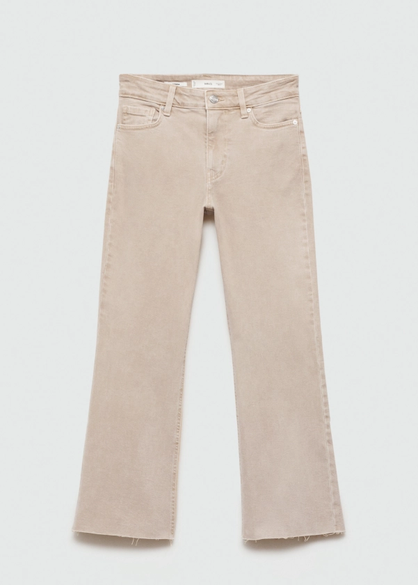 Jean Sienna flare crop - Femme | MANGO France métropolitaine