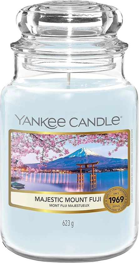 Yankee Candle Scented Candle | Majestic Mount Fuji Large Jar Candle | Sakura Blossom Festival Collection | Burn Time: Up to 150 Hours | Great for Gifting : Amazon.co.uk: Home & Kitchen