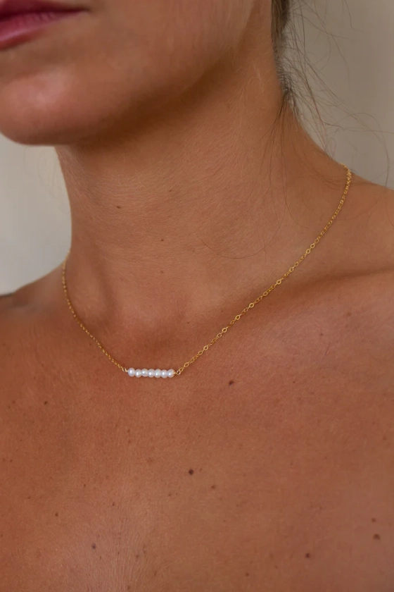 Pearl Bar Necklace