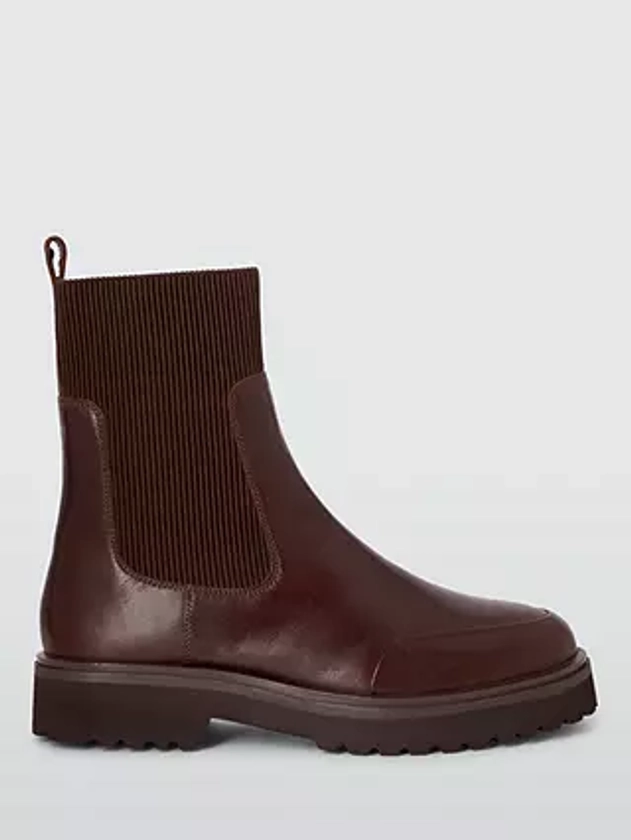 John Lewis ANYDAY Purcie Leather Soft Elastic Chelsea Boots