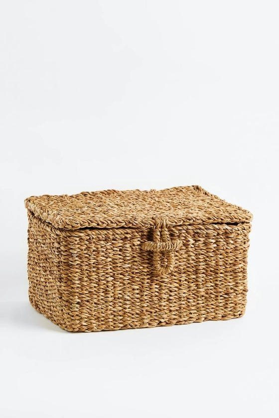 Panier de rangement avec couvercle