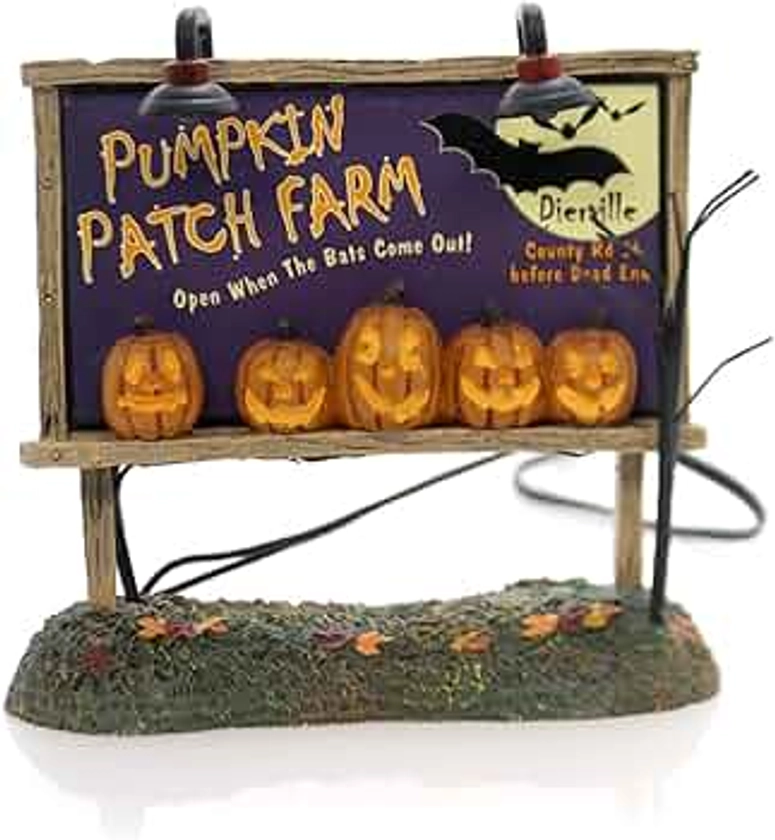 Department 56 Village Accessories Lit Pumpkin Patch Billboard General Accessory